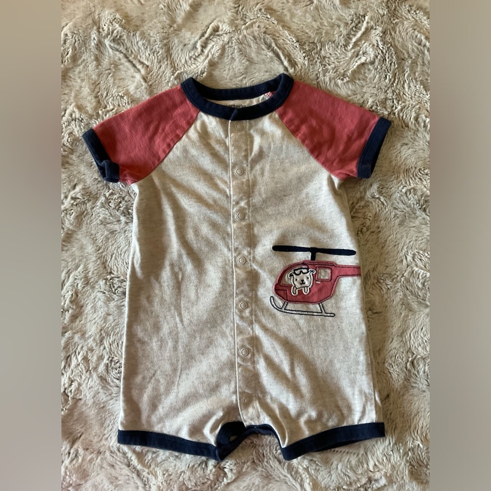 Carter’s Baby Boy Snap-Up Rompers 1 Piece Size 12 Months